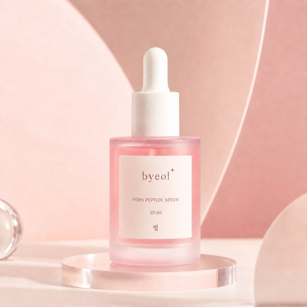 Flacon rose du PDRN Peptide Serum Byeol